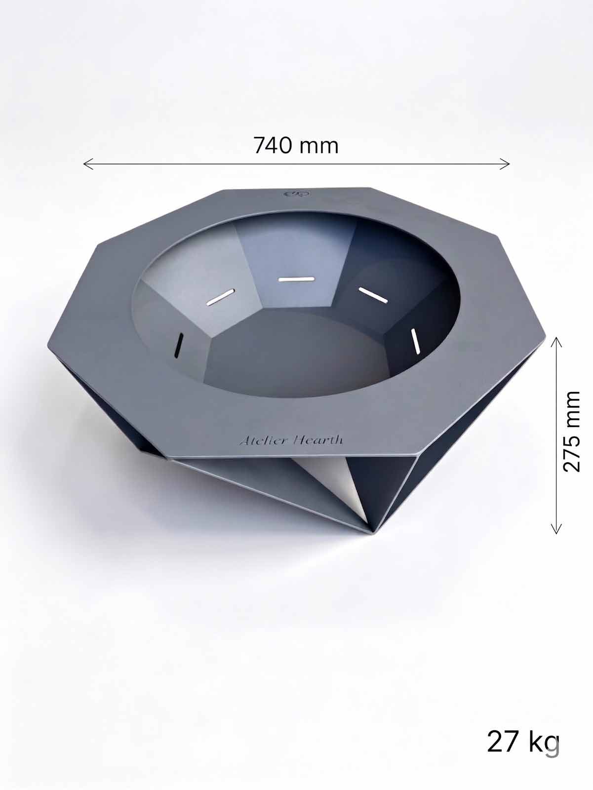 Ohniště Atelier Hearth (RAL 7016)