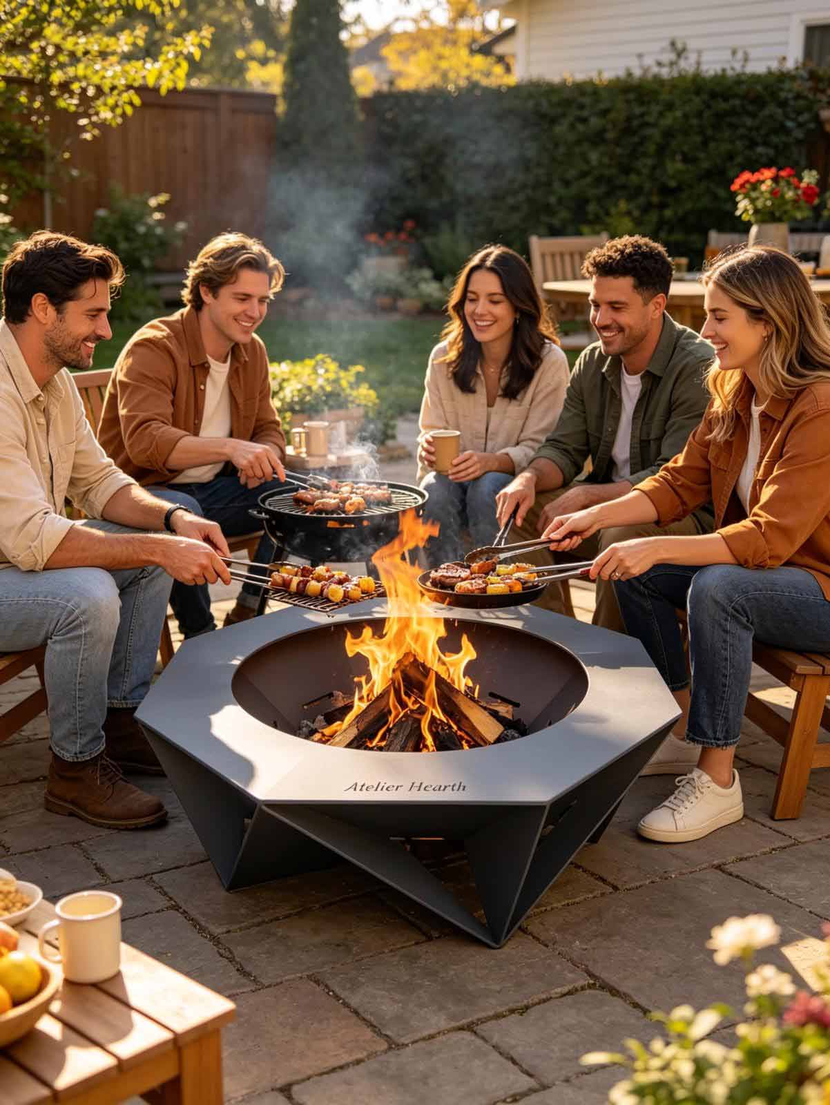 Ohniště Atelier Hearth (RAL 7016)