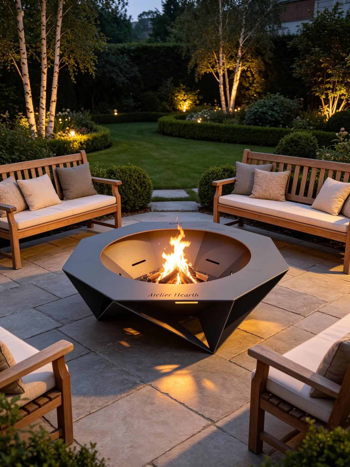 Ohniště Atelier Hearth (RAL 7016)