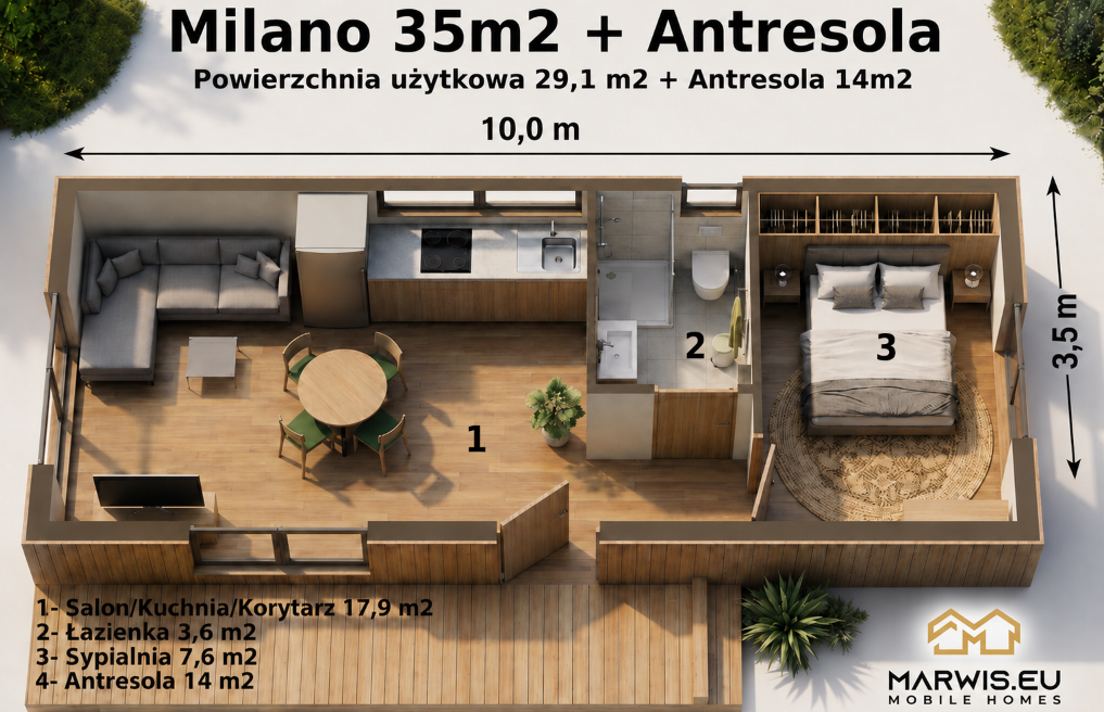 Milano 35 s antresolem