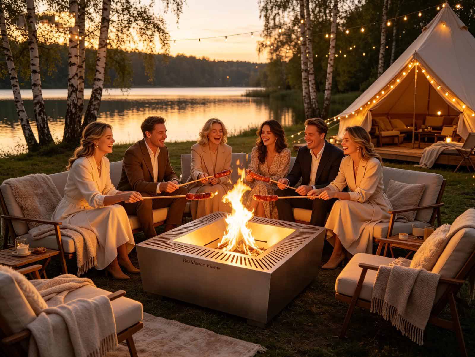 Ohniště Residence Flame (RAL 7016)