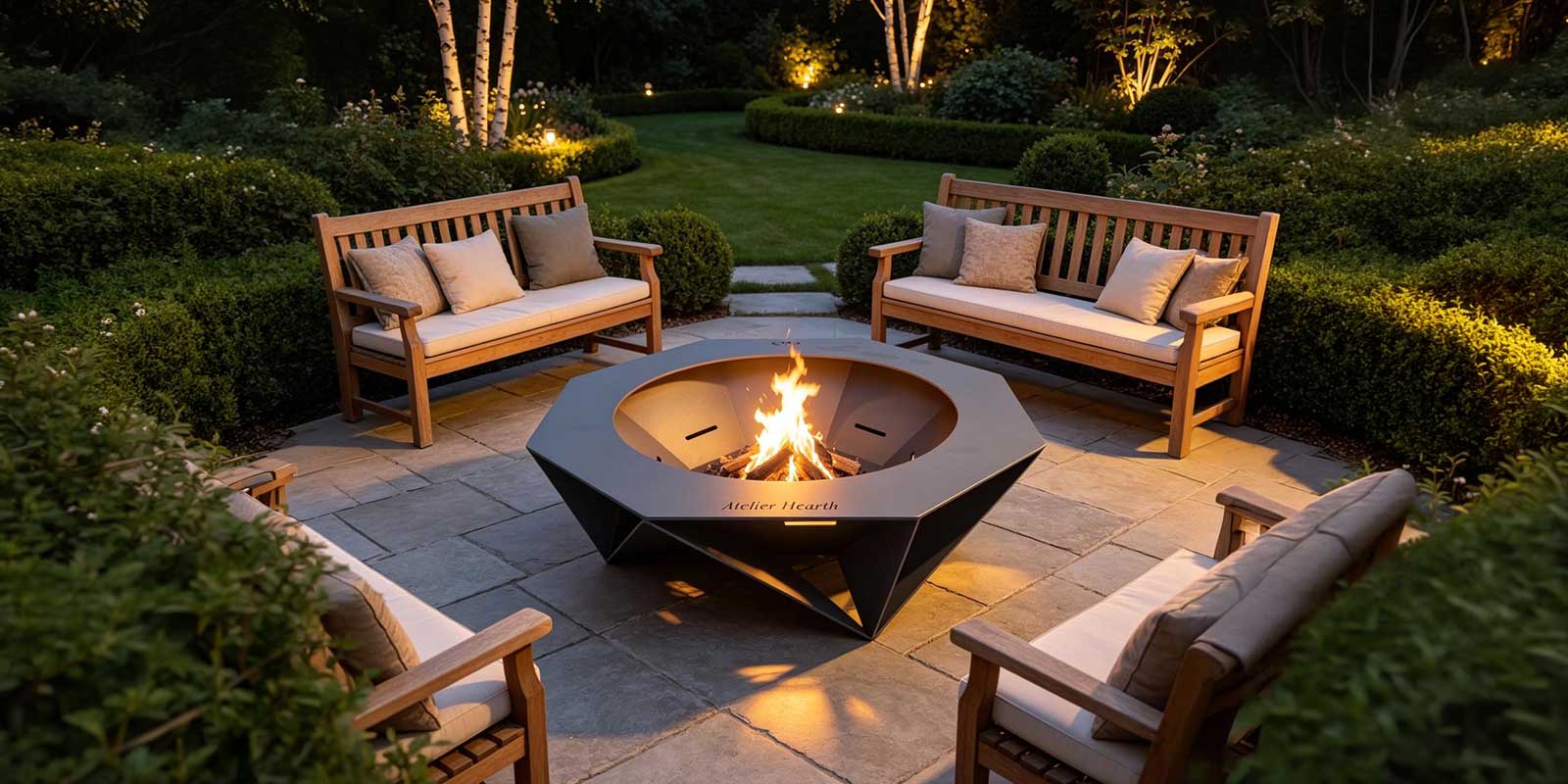 Ohniště Atelier Hearth (RAL 7016)
