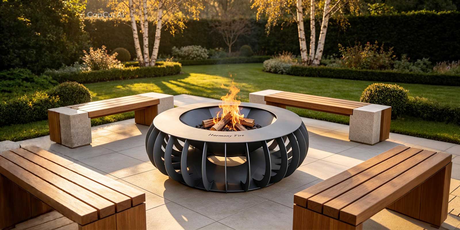 Ohniště Harmony Fire (RAL 7016)