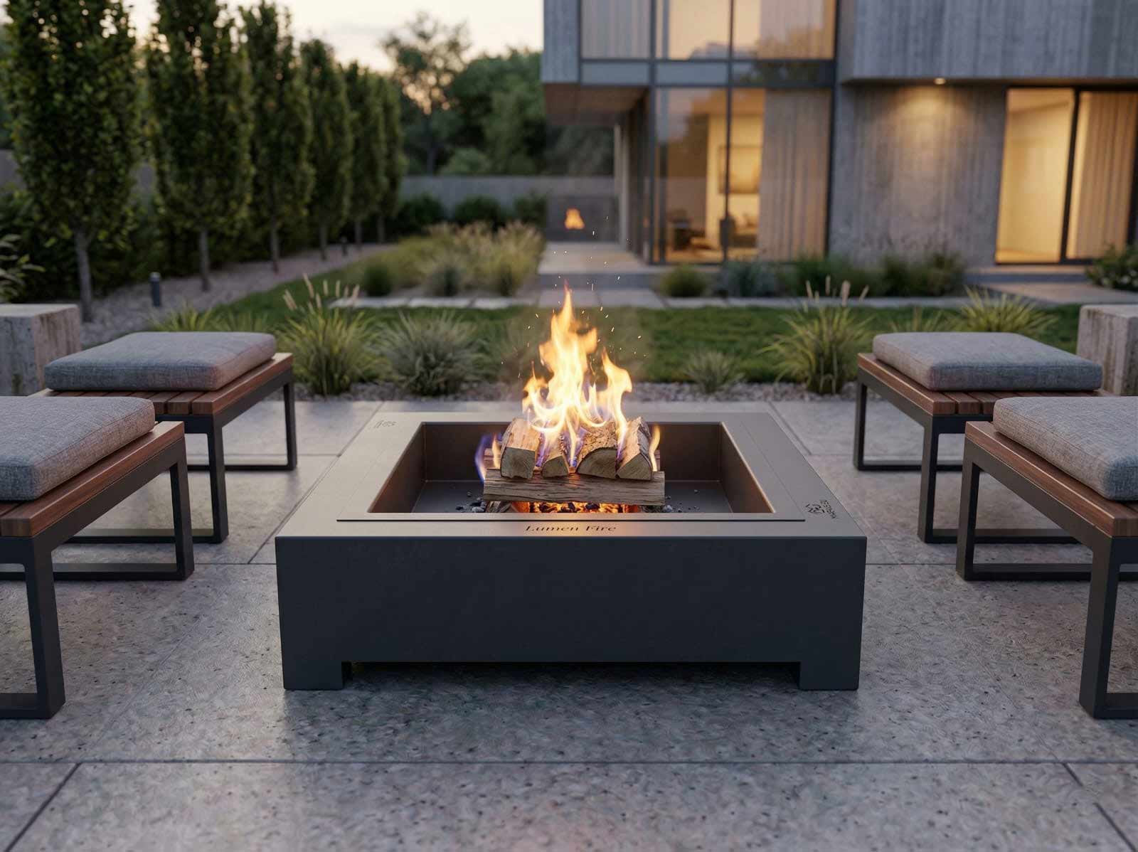 Ohniště Lumen Fire (RAL 7016)